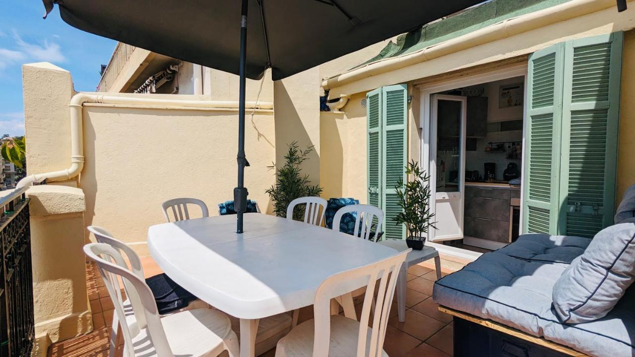 "Studio Ensoleille A Deux Pas Des Plages Avec Sa Grande Terrasse Privee !" Nice Exterior foto
